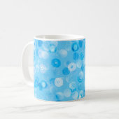 Wintercirkels: Abstracte stippen. Koffiemok (Voorkant links)