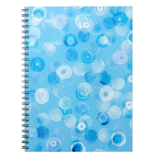 Wintercirkels: Abstracte stippen. Notitieboek (Voorkant)