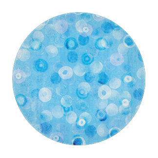 Wintercirkels: Abstracte stippen. Snijplank