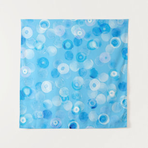 Wintercirkels: Abstracte stippen. Wandkleed