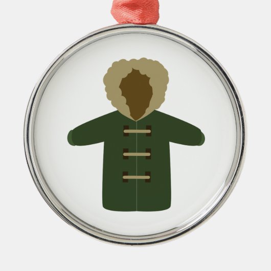 Wintercoat Metalen Ornament (Voorkant)