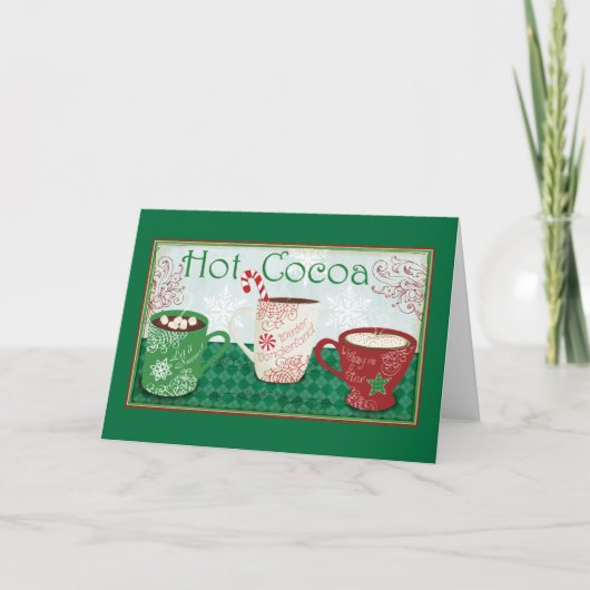 Wintercocoa Feestdagen Kaart (Voorkant)