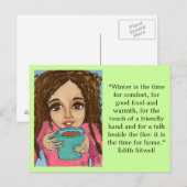 Wintercomfort briefkaart (Voorkant / Achterkant)
