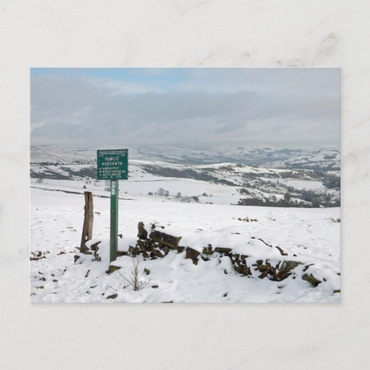 Winterdag Bowstonegate Briefkaart (Voorkant)