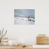 Winterdag Bowstonegate Briefkaart Poster (Keuken)