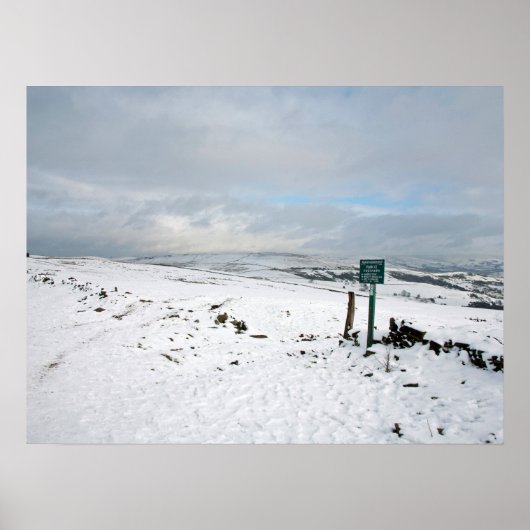 Winterdag Bowstonegate Briefkaart Poster (Voorkant)