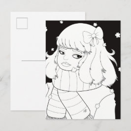 Winterdag Briefkaart