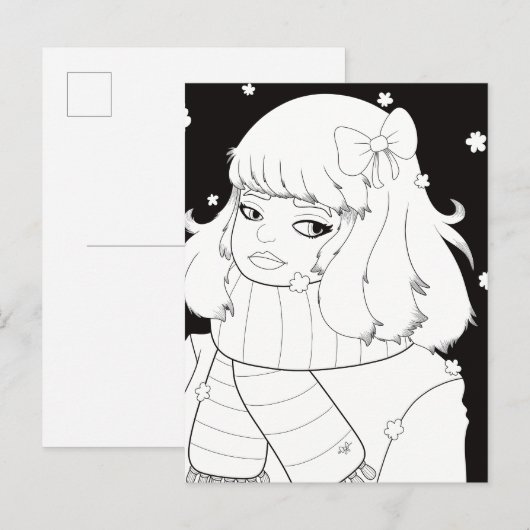Winterdag Briefkaart (Voorkant / Achterkant)