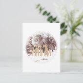 Winterdag Briefkaart (Staand voorkant)