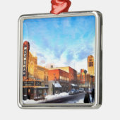 Winterdag in Ann Arbor Metalen Ornament (Links)