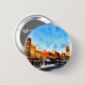 Winterdag in Ann Arbor Ronde Button 5,7 Cm (Voorkant /achterkant)