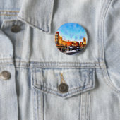 Winterdag in Ann Arbor Ronde Button 5,7 Cm (In situ)