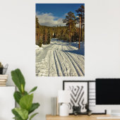 Winterdag in Zweden Poster (Thuiskantoor)