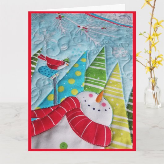 Winterdag Kaart (Gele Bloem)