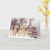 Winterdag Kaart (Gele Bloem)