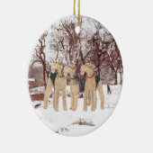 Winterdag Keramisch Ornament (Rechts)