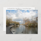 Winterdag op het Macclesfield-kanaal Briefkaart (Voorkant / Achterkant)