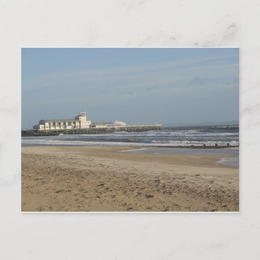 Winterdag op het strand van Bournemouth Briefkaart (Voorkant)