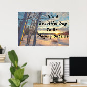 "Winterdag" Prachtige Wall Art-Poster Poster (Thuiskantoor)