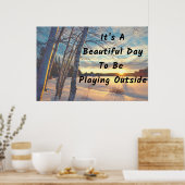 "Winterdag" Prachtige Wall Art-Poster Poster (Keuken)