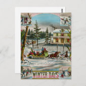 Winterdagen Briefkaart (Voorkant / Achterkant)