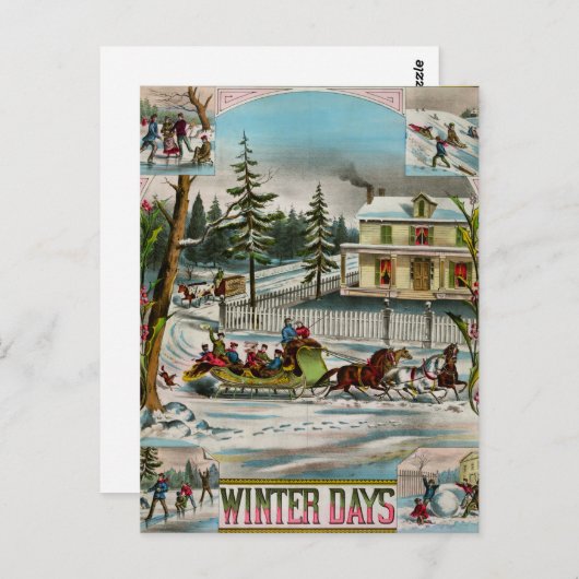 Winterdagen Briefkaart (Voorkant / Achterkant)