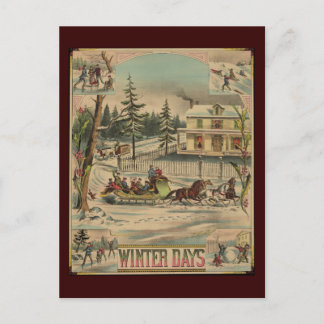 Winterdagen Briefkaart