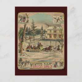 Winterdagen Briefkaart