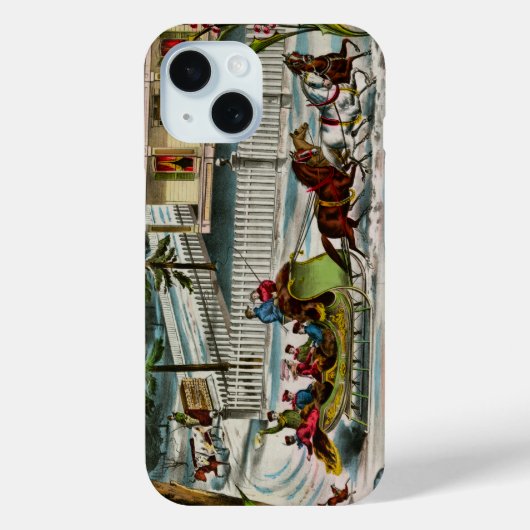 Winterdagen Kerstscène Case-Mate iPhone Case (Achterkant)