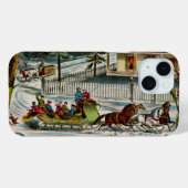 Winterdagen Kerstscène Case-Mate iPhone Case (Achterkant (horizontaal))