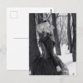 Winterdame van de Briefkaarten (Voorkant / Achterkant)
