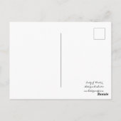 Winterdame van de Briefkaarten (Achterkant)