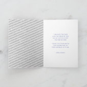 Winterdank je Birthday Silver Magenta Glitter Bedankkaart (Binnen)