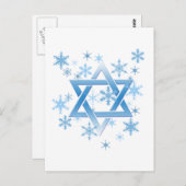 winterdavid briefkaart (Voorkant / Achterkant)