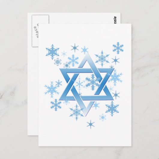 winterdavid briefkaart (Voorkant / Achterkant)