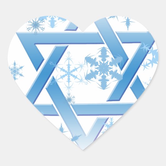 winterdavid hart sticker (Voorkant)