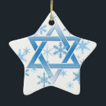 winterdavid keramisch ornament<br><div class="desc">Star Ornament</div>