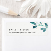 winterdecodeerlabel waterverf greenery etiket (Insitu)