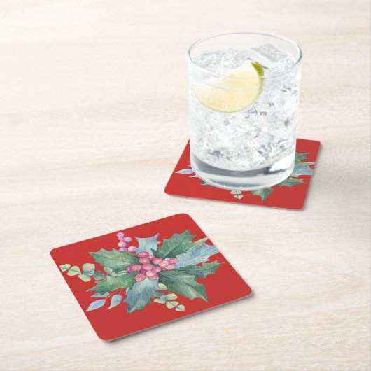 winterdecor; kartonnen onderzetters (Insitu)