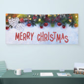 Winterdecoraties Ornamenten Vrolijk kerstfeest Spandoek (Beurs)