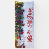 Winterdecoraties Ornamenten Vrolijk kerstfeest Spandoek (Verticaal)