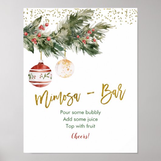 Winterdek de Hallen Vrijgezellenfeest Mimosa Bar Poster (Voorkant)