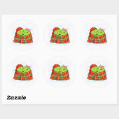 Winterdekenliefde Ronde Sticker (Vel)
