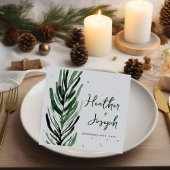 Winterden & Gouden Kerstmis Feestelijke Bruiloft Servet