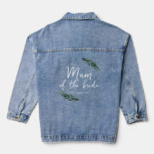 Winterden & Gouden Kerstmis Mama van de bruid Denim Jacket (Achterkant)