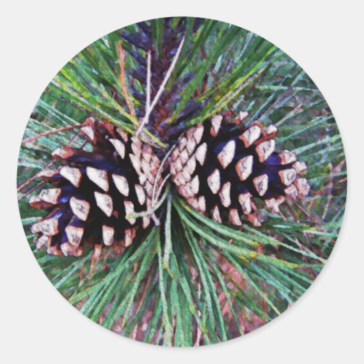 Winterden komen ronde sticker (Voorkant)