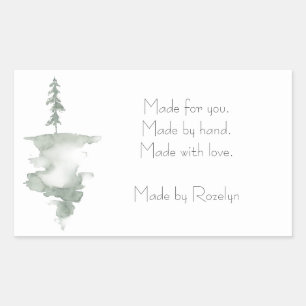 Winterden vakantie rechthoek Stickers