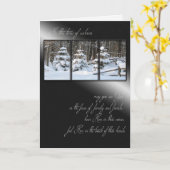 winterdenbomen in het bos voor sympathie kaart (Gele Bloem)