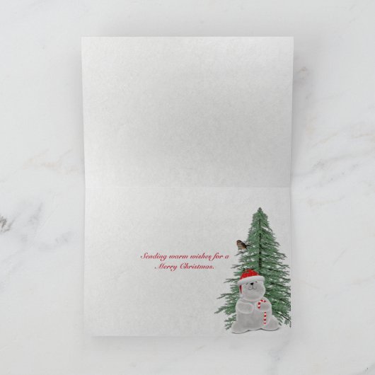 winterdenbomen in het raam kaart (Binnen)