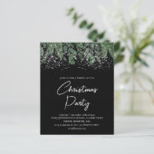 Winterdennen | Plaid Christmas Budget Invitation (Staand voorkant)